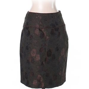 Badgley Mischka Metallic Pencil Skirt Size 2
